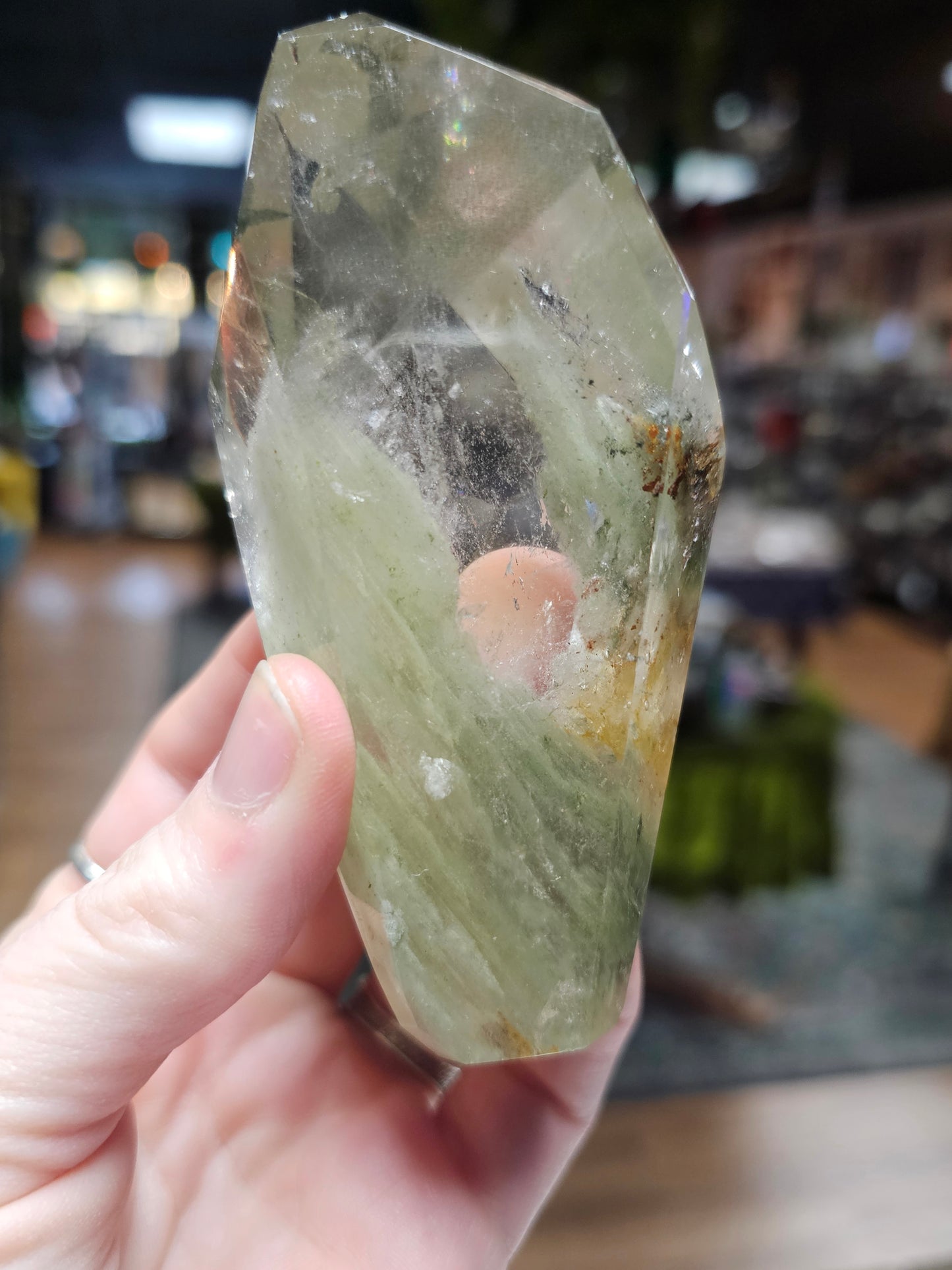 Chlorite Included Garden Quartz