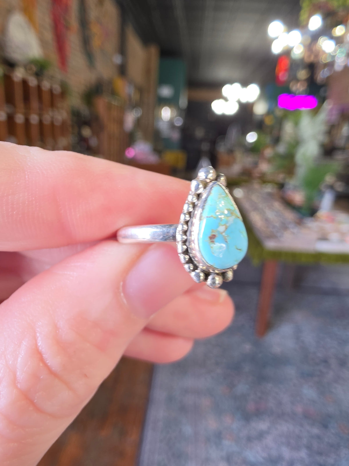 Golden Hills Turquoise Ring Size 6.5