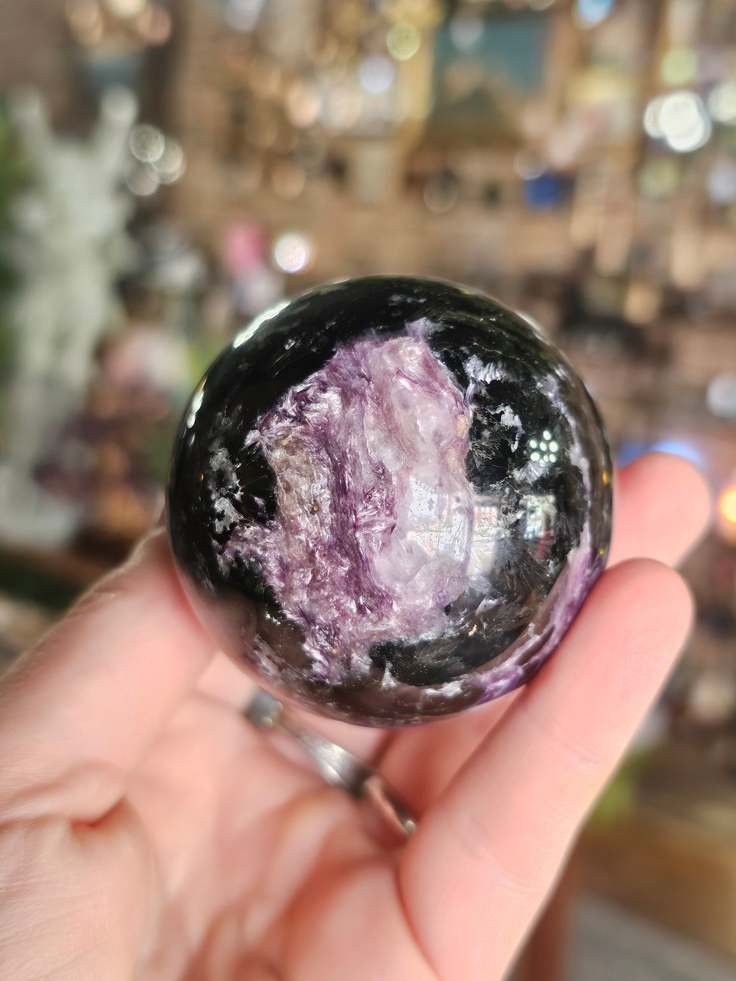 Charoite Sphere