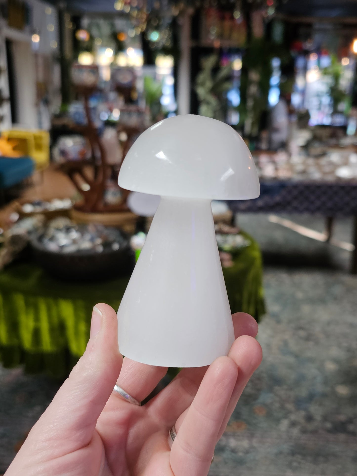 Selenite Mushroom (Satin Spar)