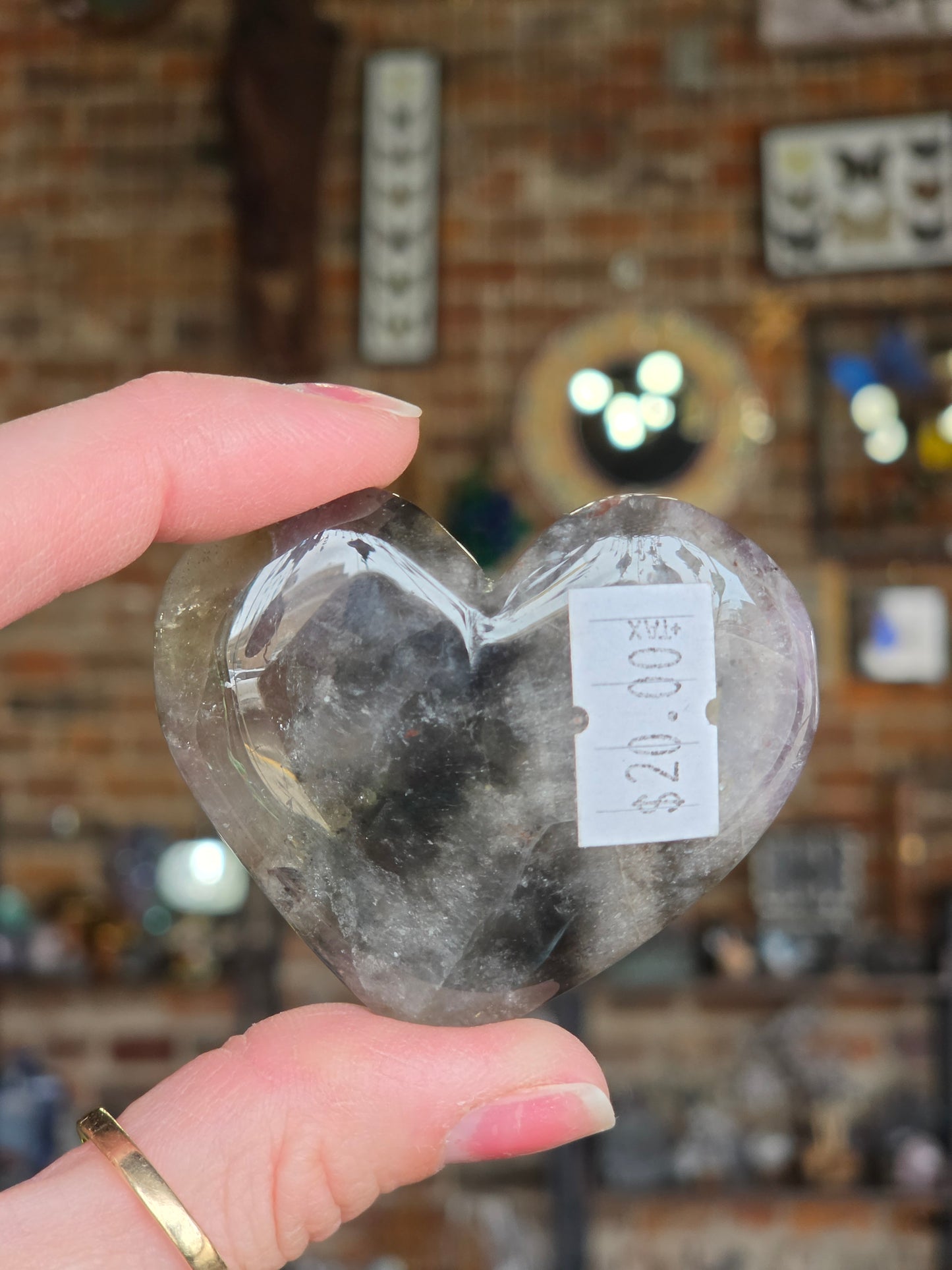 Included Amethyst Heart
