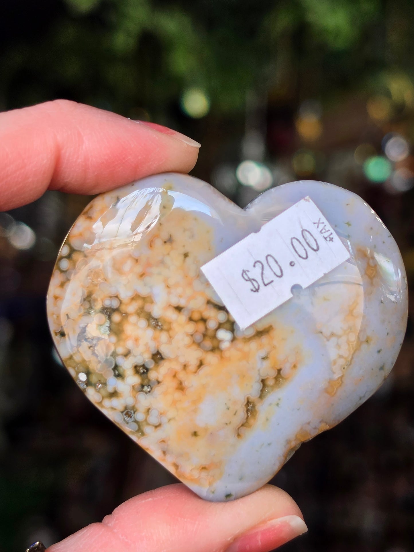 Orbicular Ocean Jasper Heart
