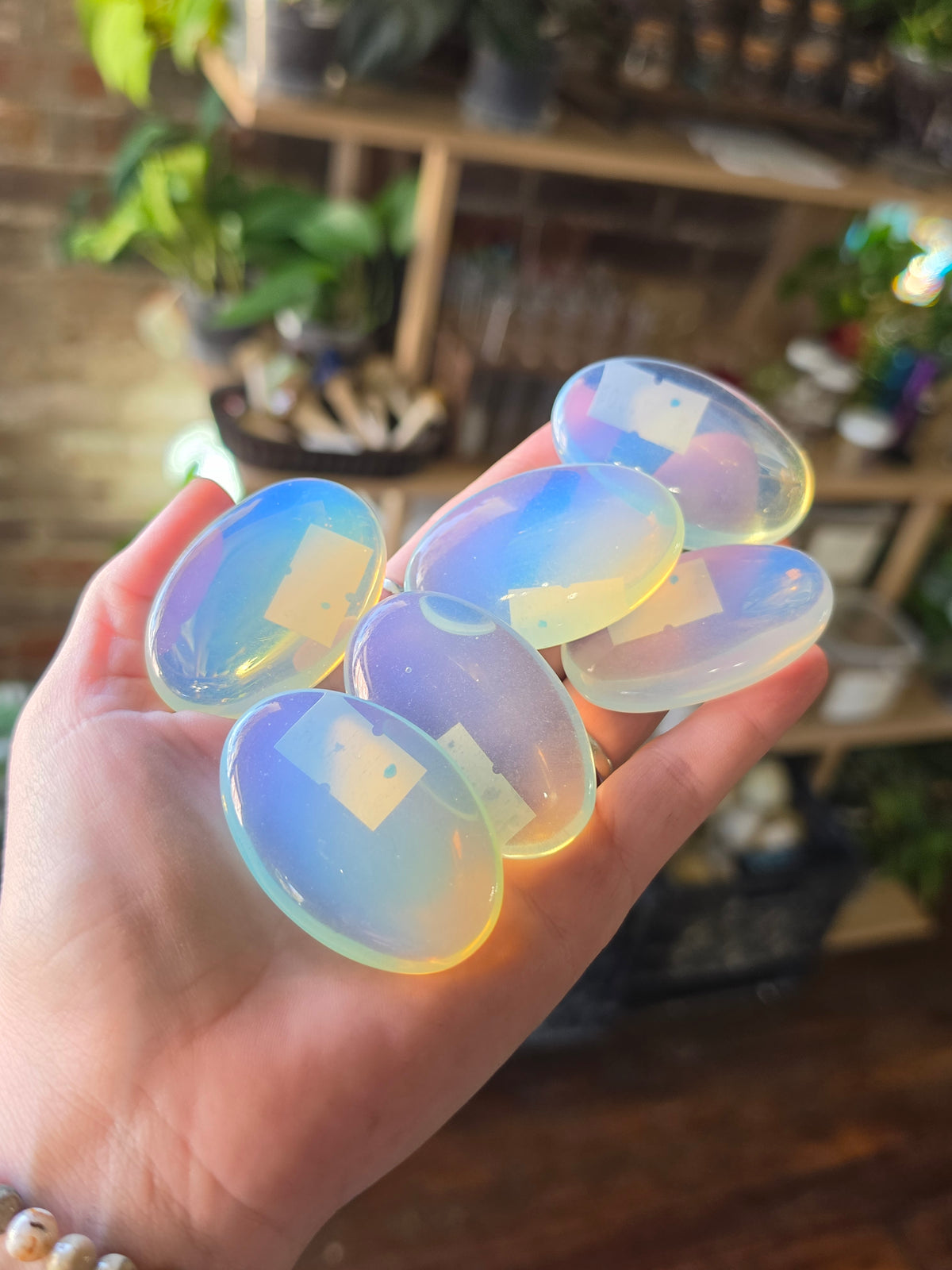 Opalite Palm Stone
