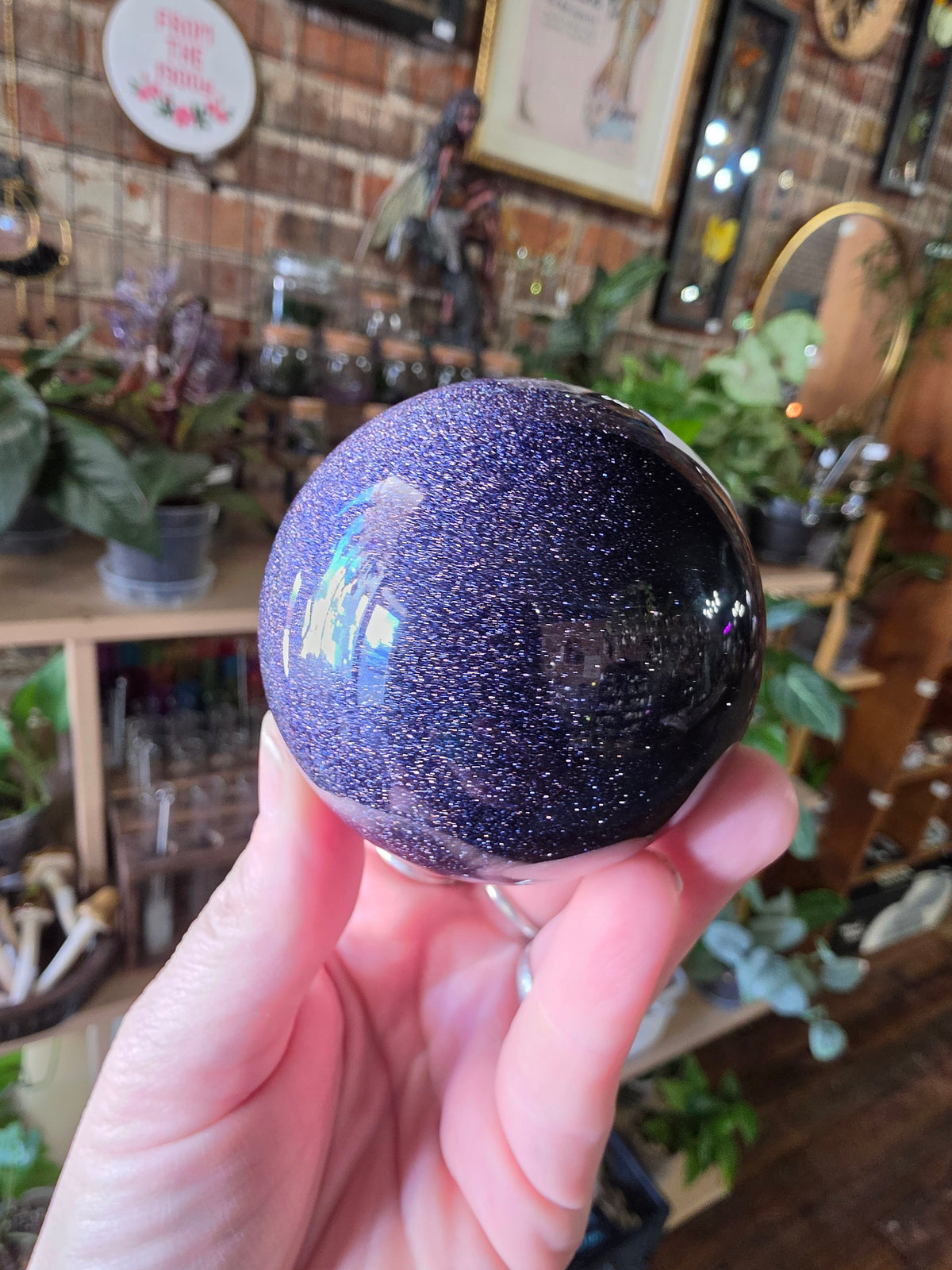 Blue Goldstone Sphere