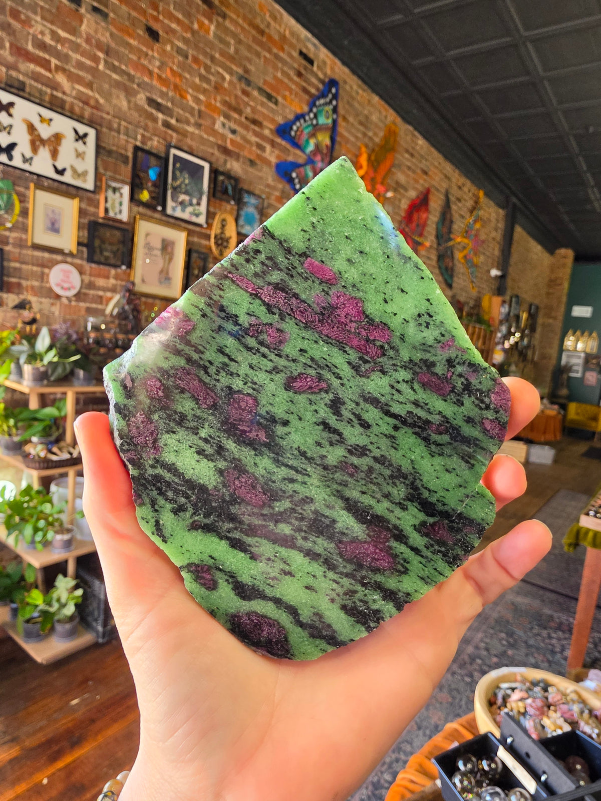 Ruby in Zoisite Slab