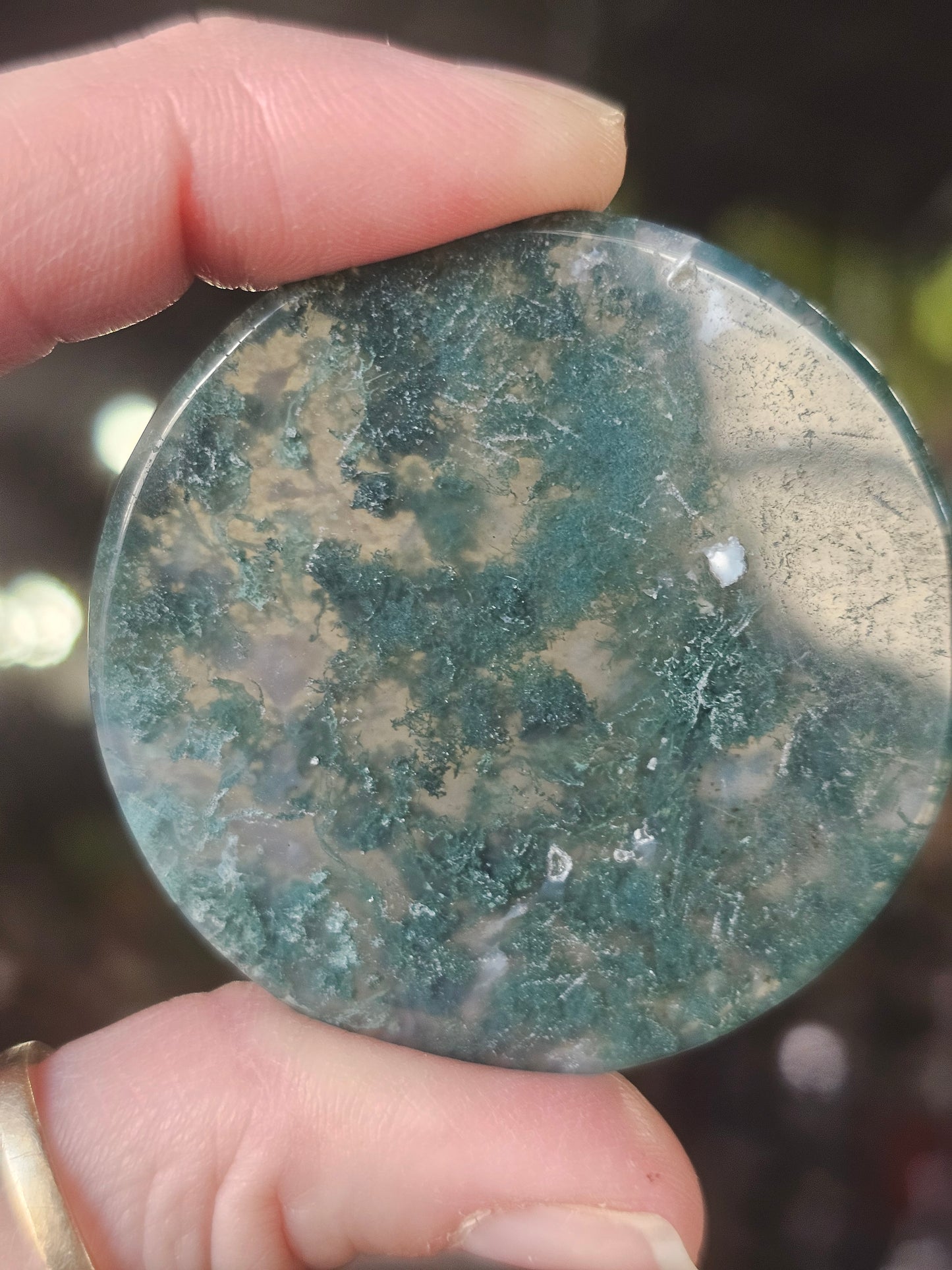 Moss Agate Disc
