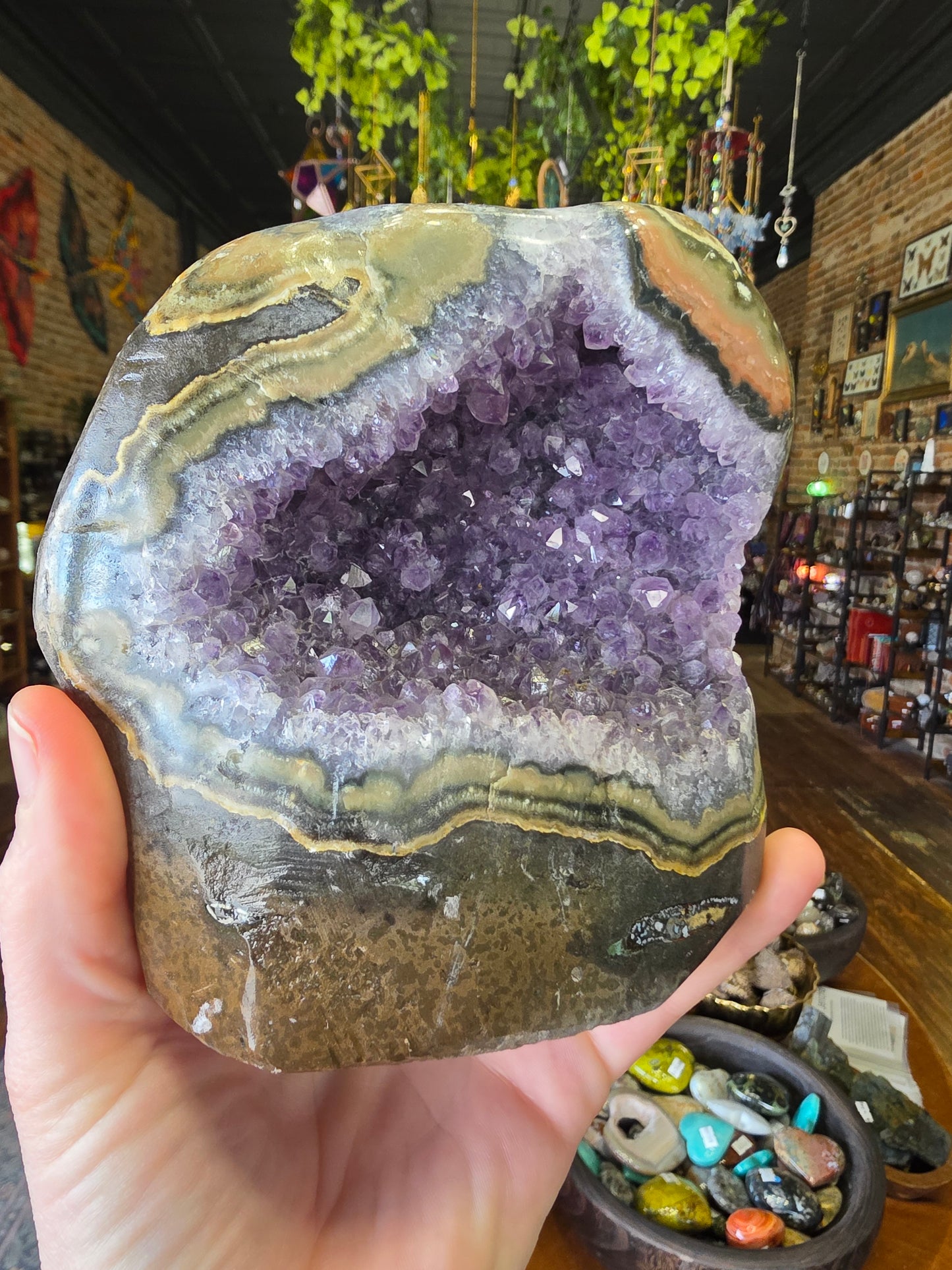 Amethyst Agate Cluster