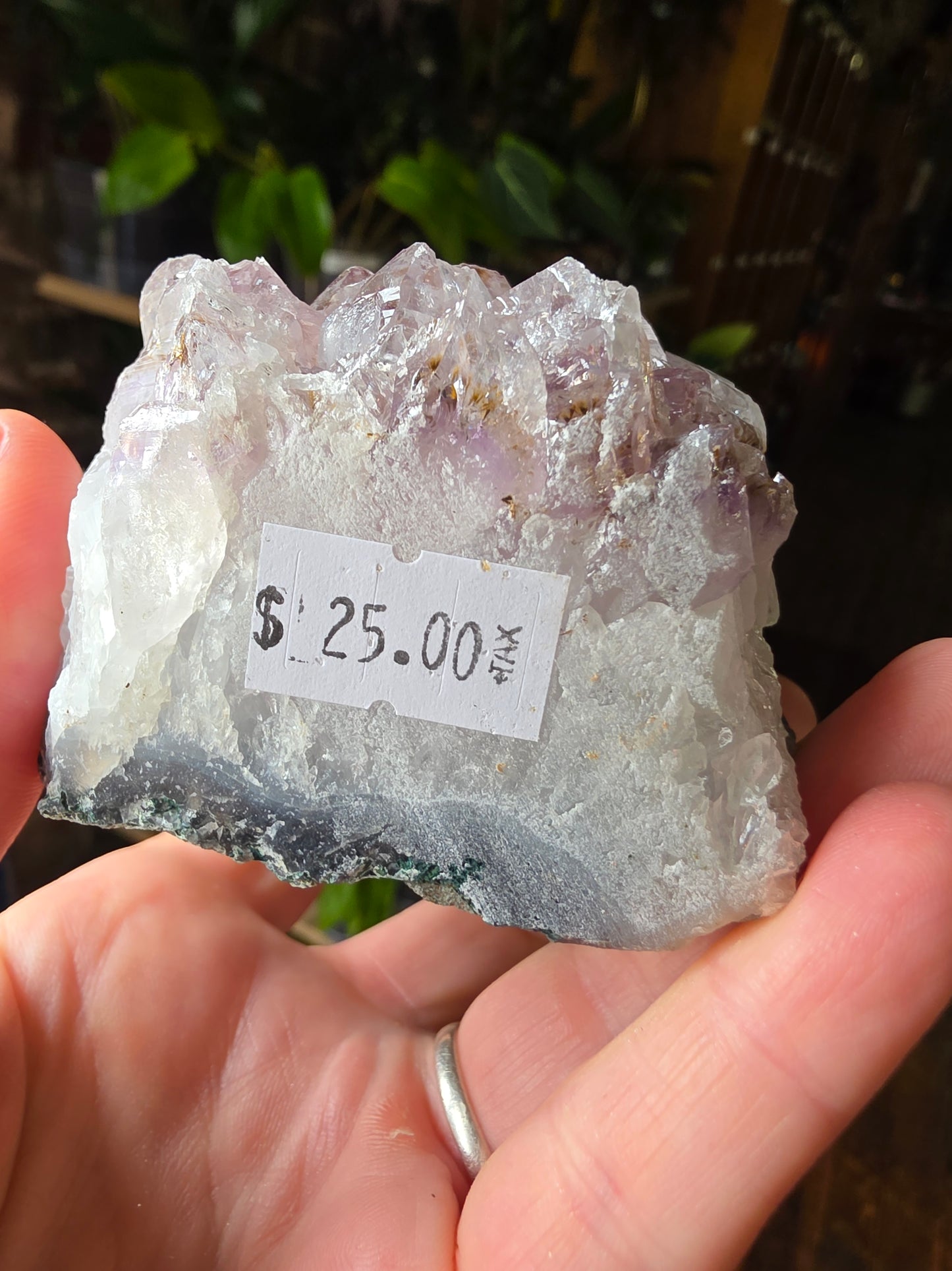 Included Amethyst Cluster