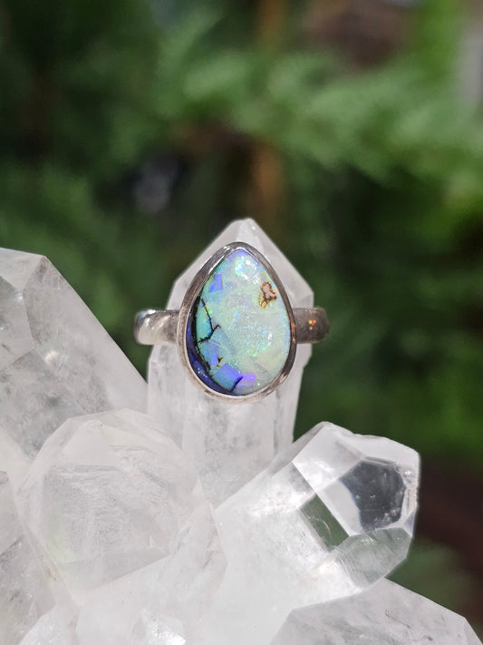 Size 7 Lab Created Opal Ring