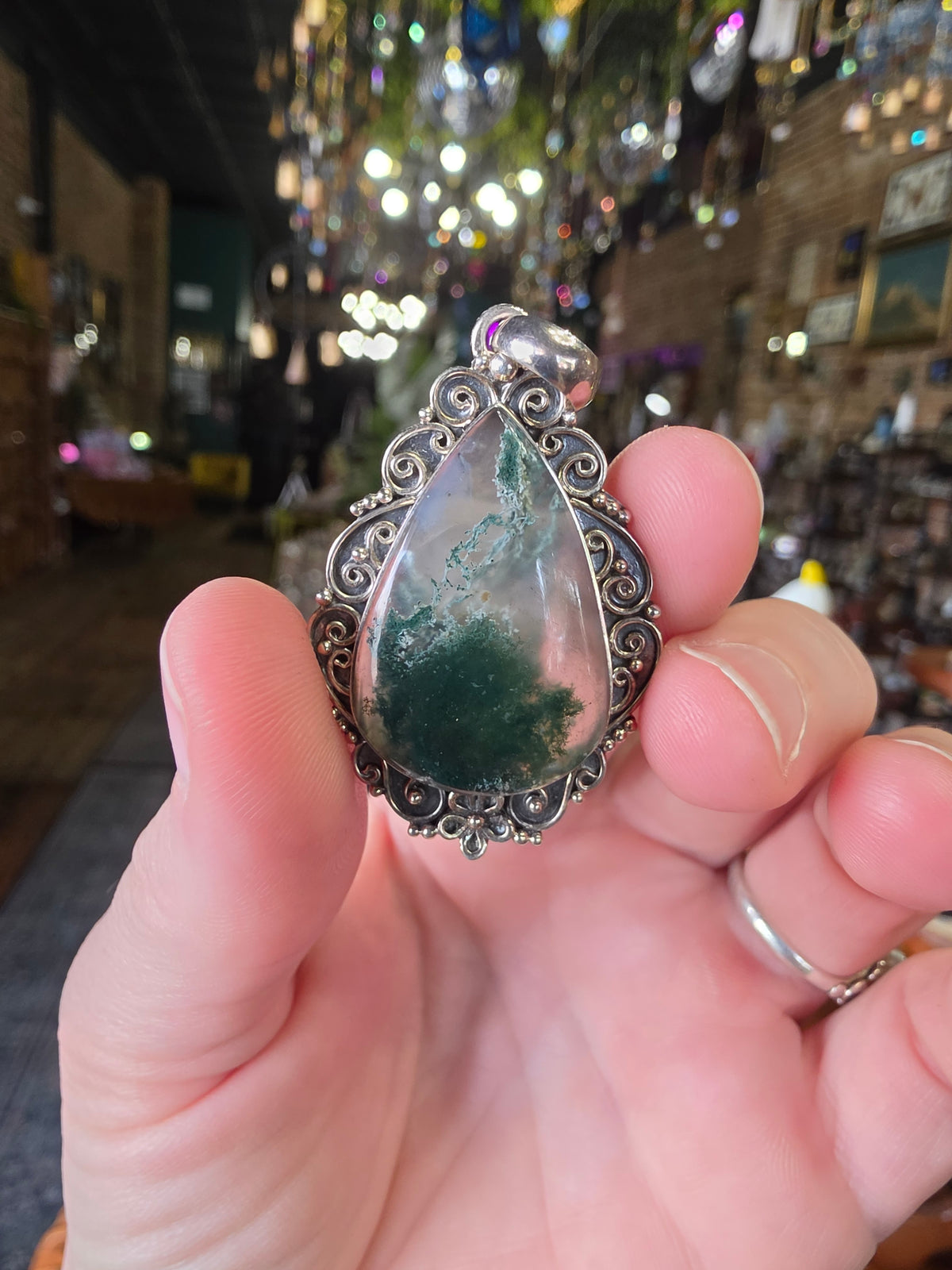 Moss Agate Pendant