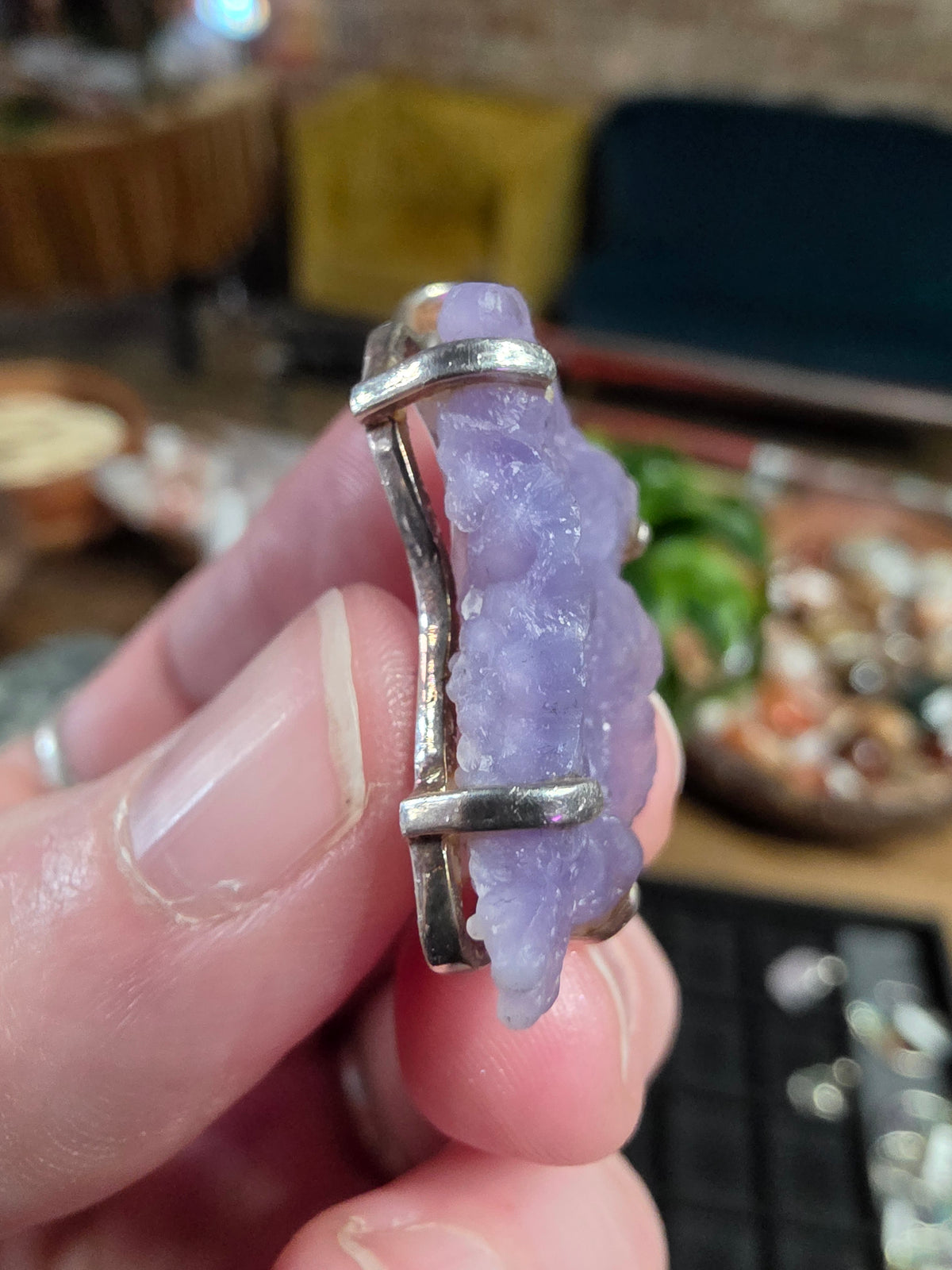 Grape Agate Pendant