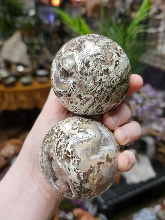 Money Agate Sphere
