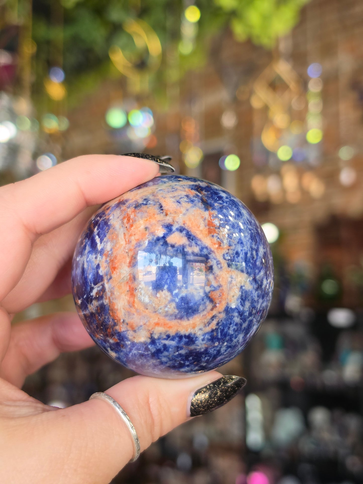 Sunset Sodalite Sphere
