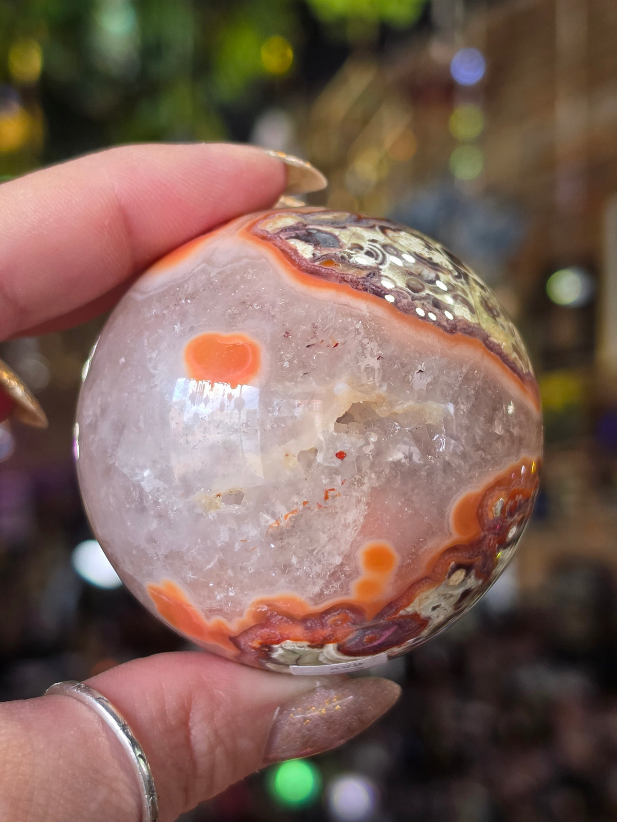 Money Agate Sphere