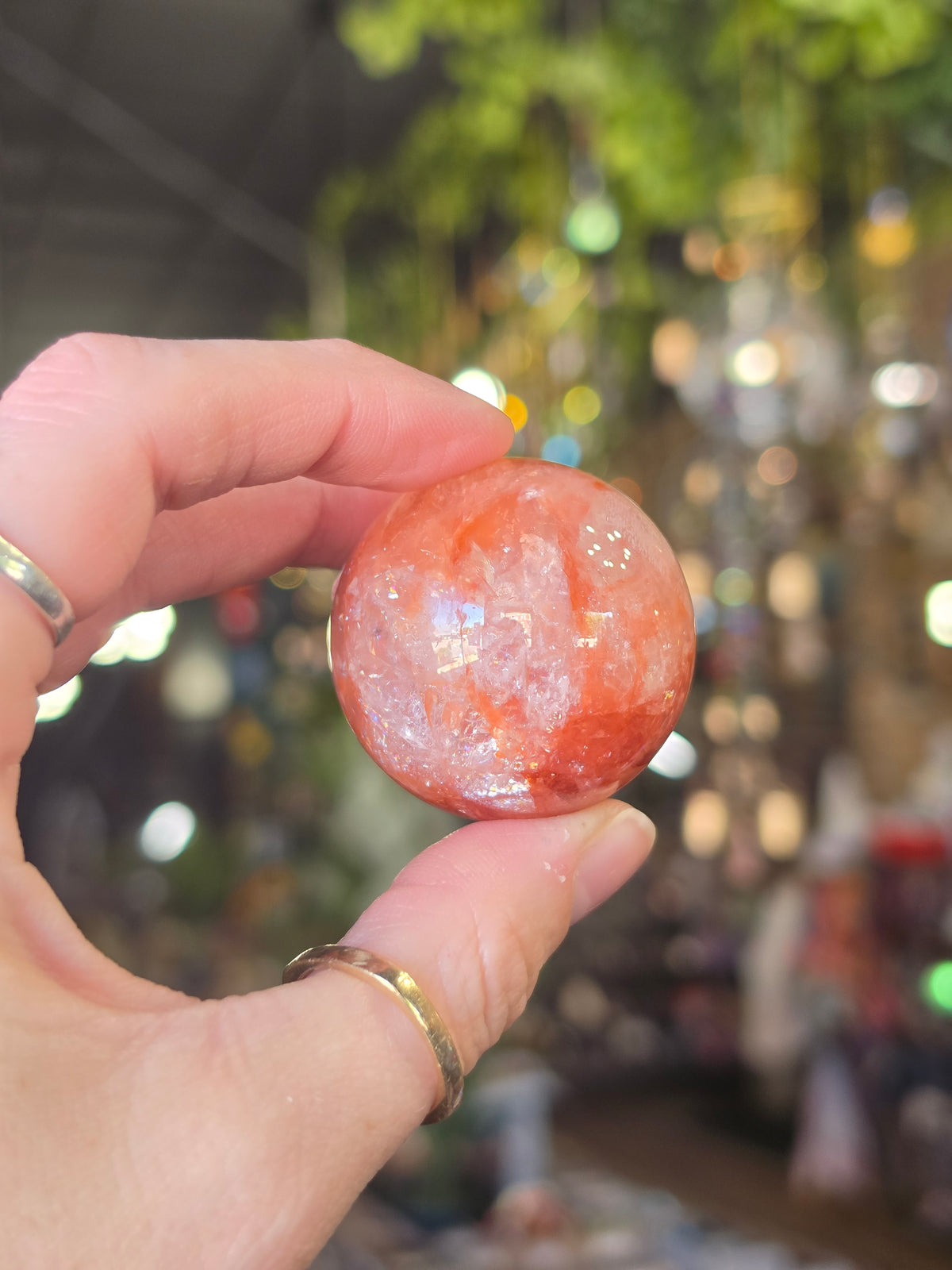 Fire Quartz Sphere
