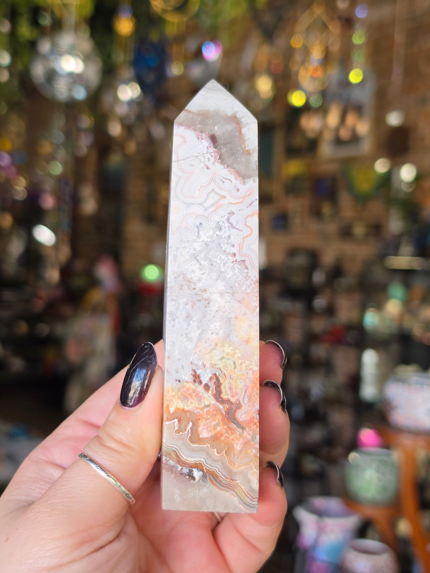 Crazy Lace Agate Tower