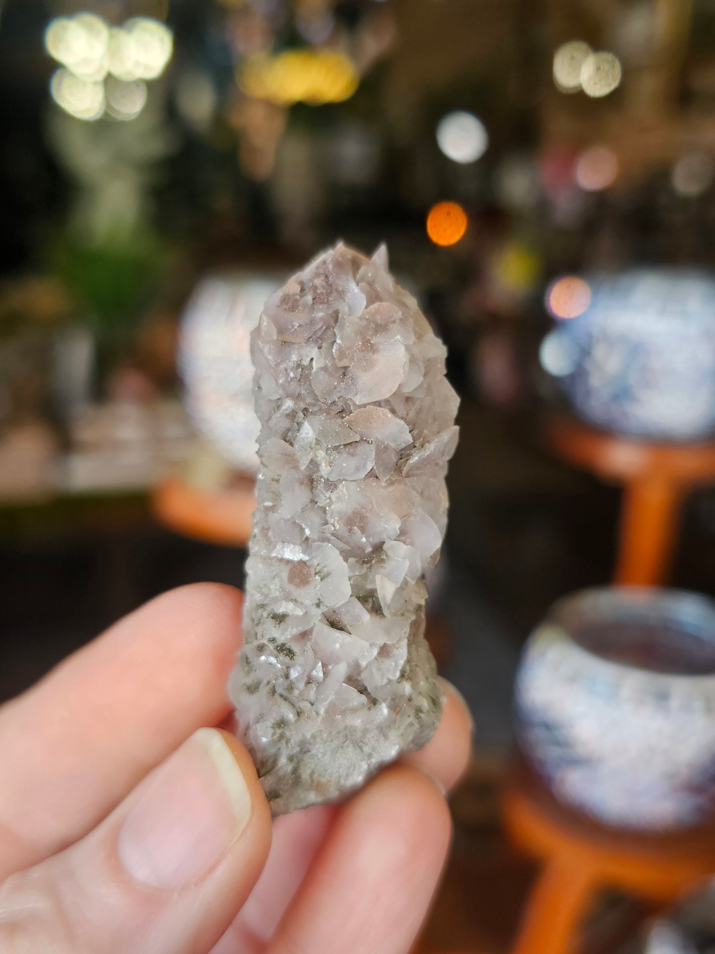 Calcite on Quartz