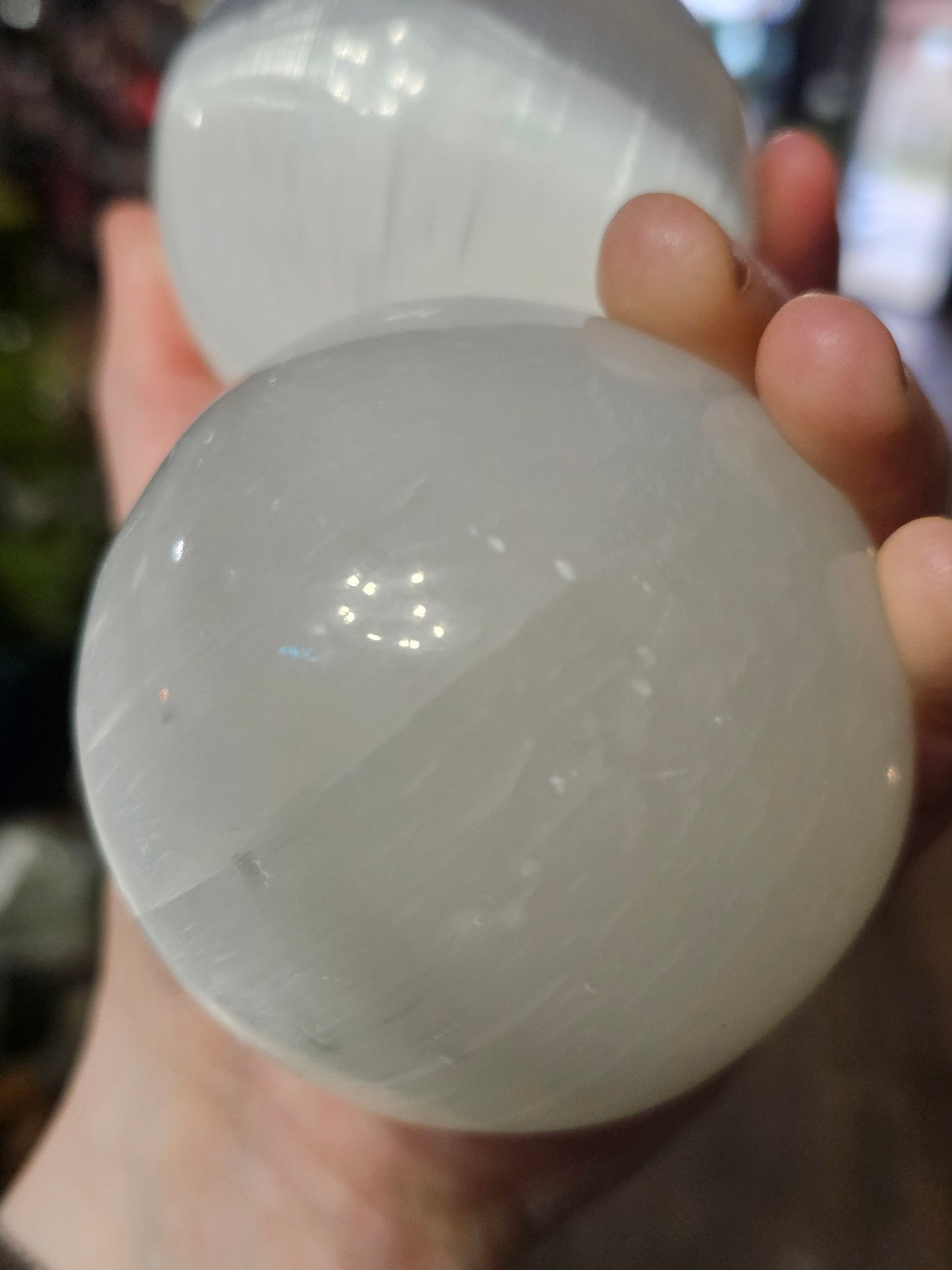 Satin Spar Selenite Spheres