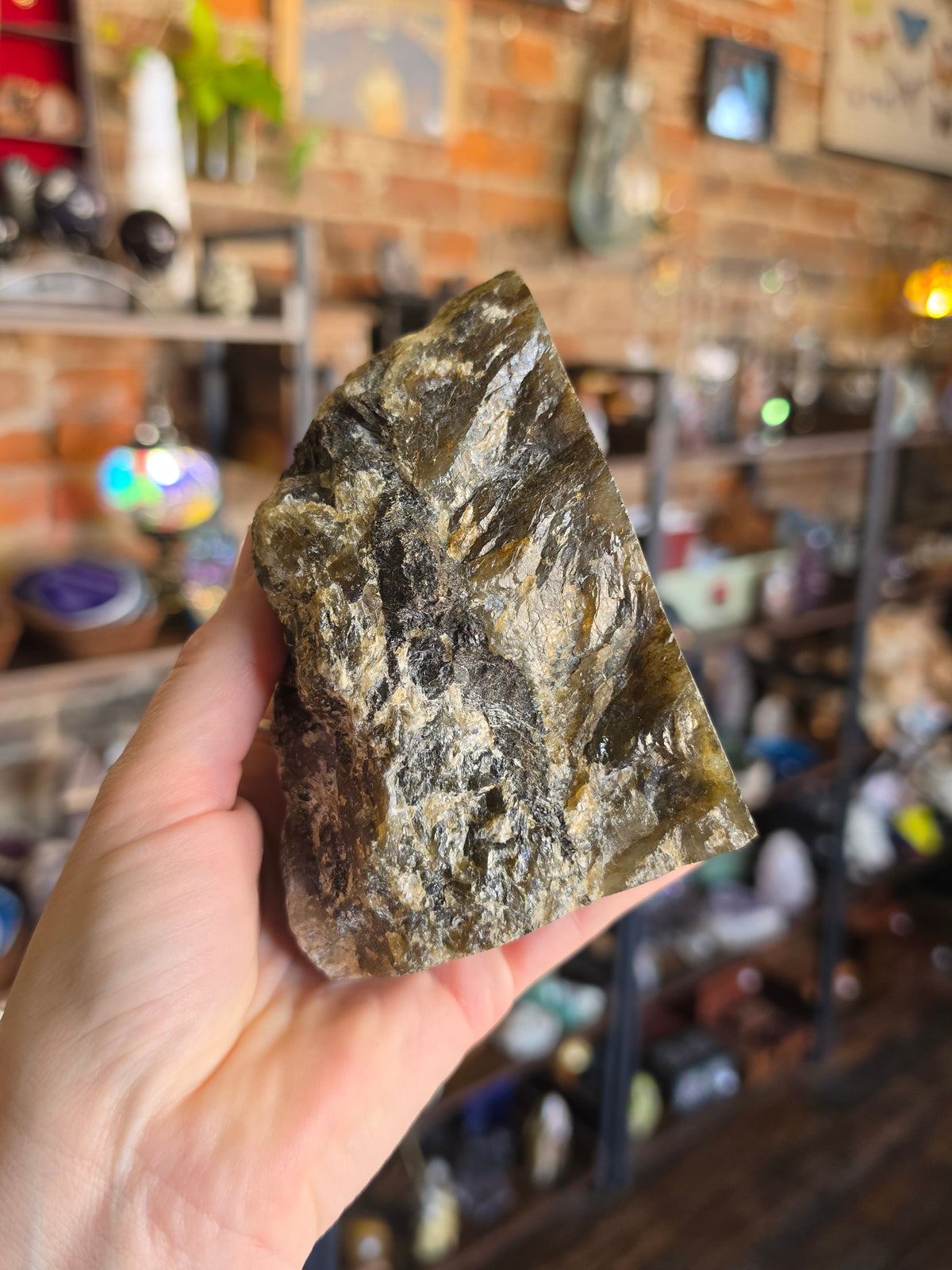 Partially Polished Labradorite Freeform