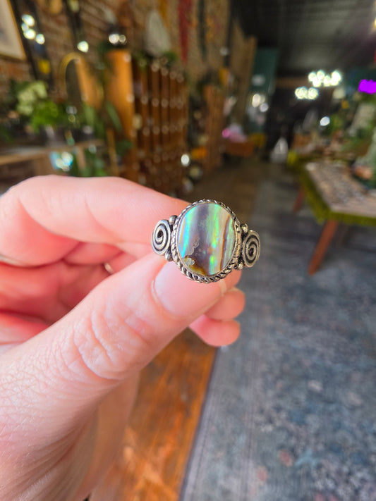 Abalone Ring Size 6