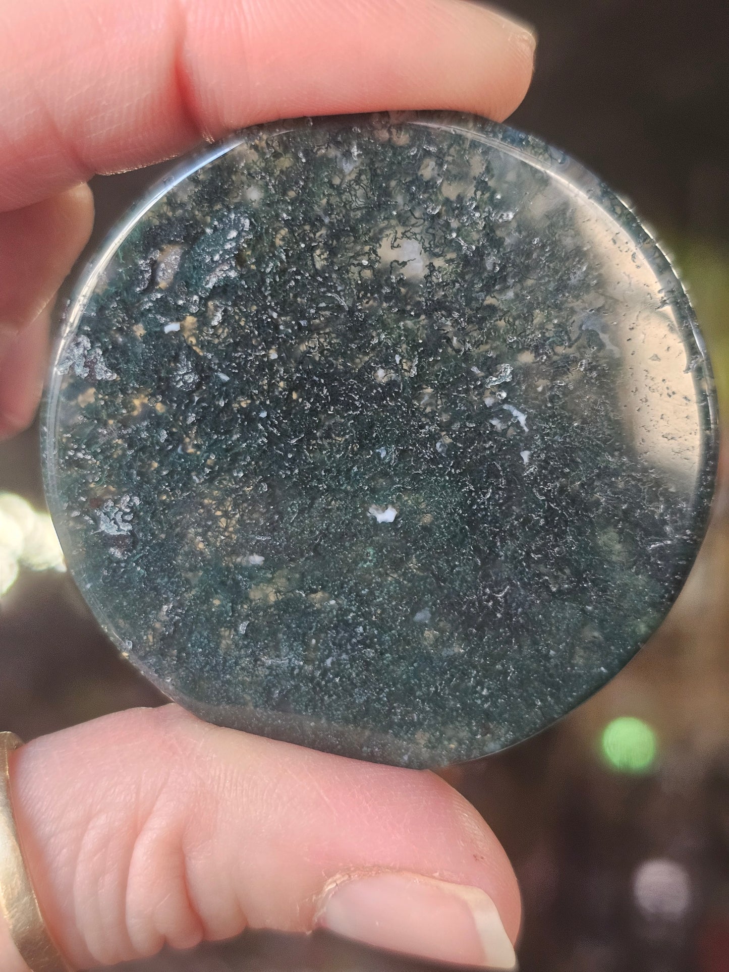 Moss Agate Disc