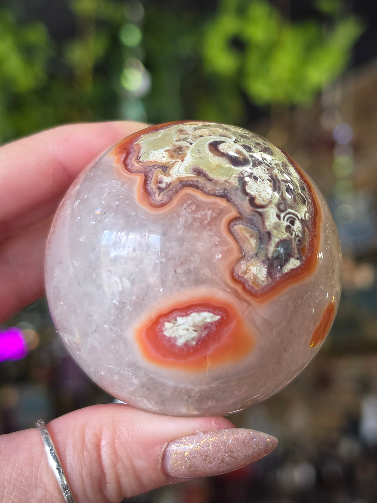 Money Agate Sphere