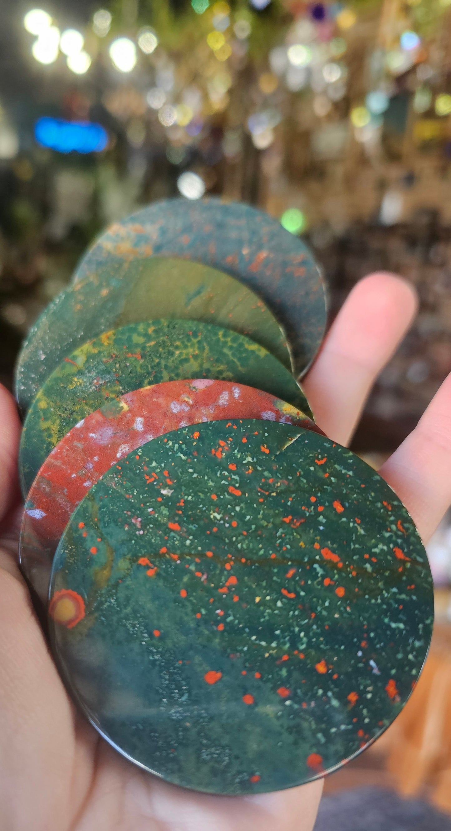 Bloodstone Fancy Jasper Disc