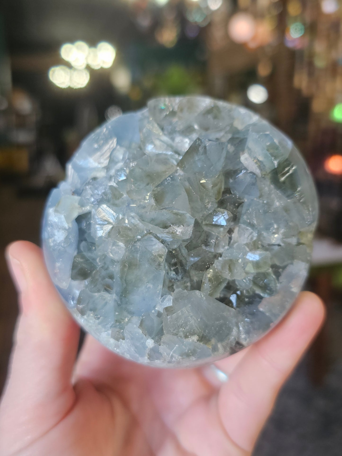 Celestite Cluster Sphere