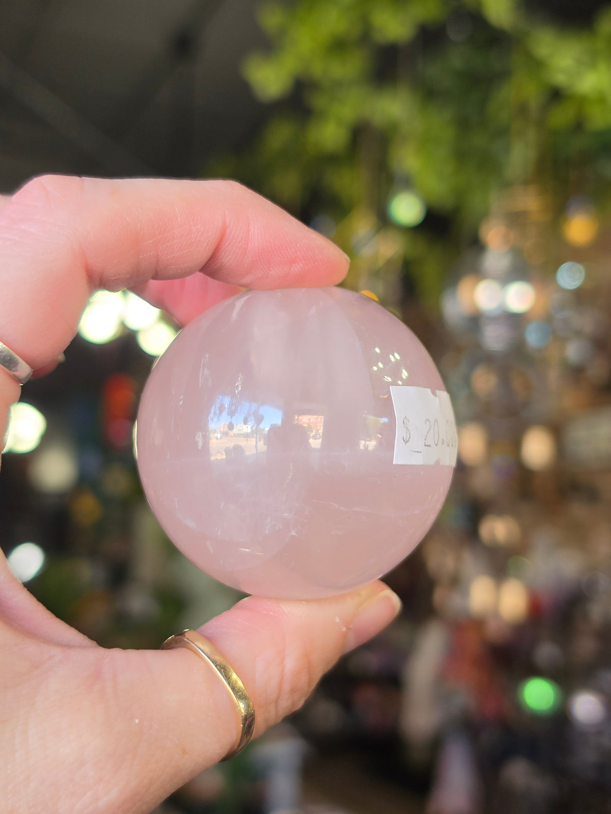 Star Rose Quartz Sphere