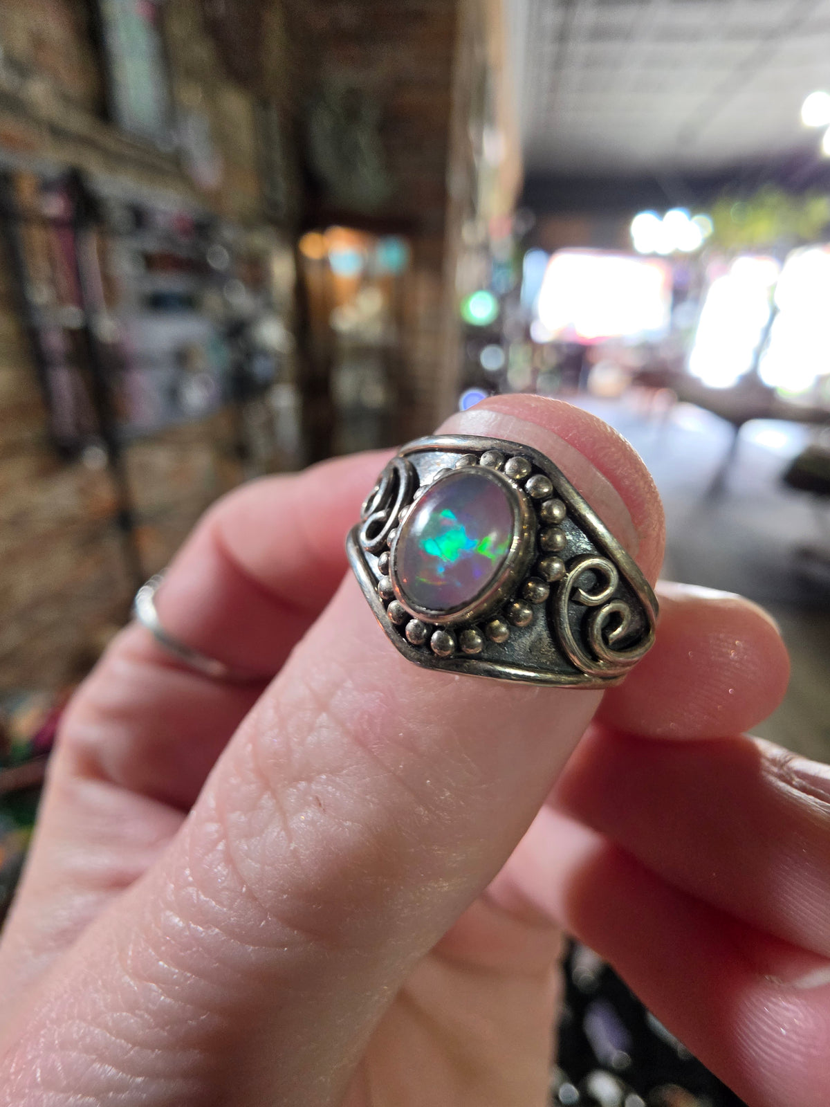 Ethiopian Opal Ring Size 8