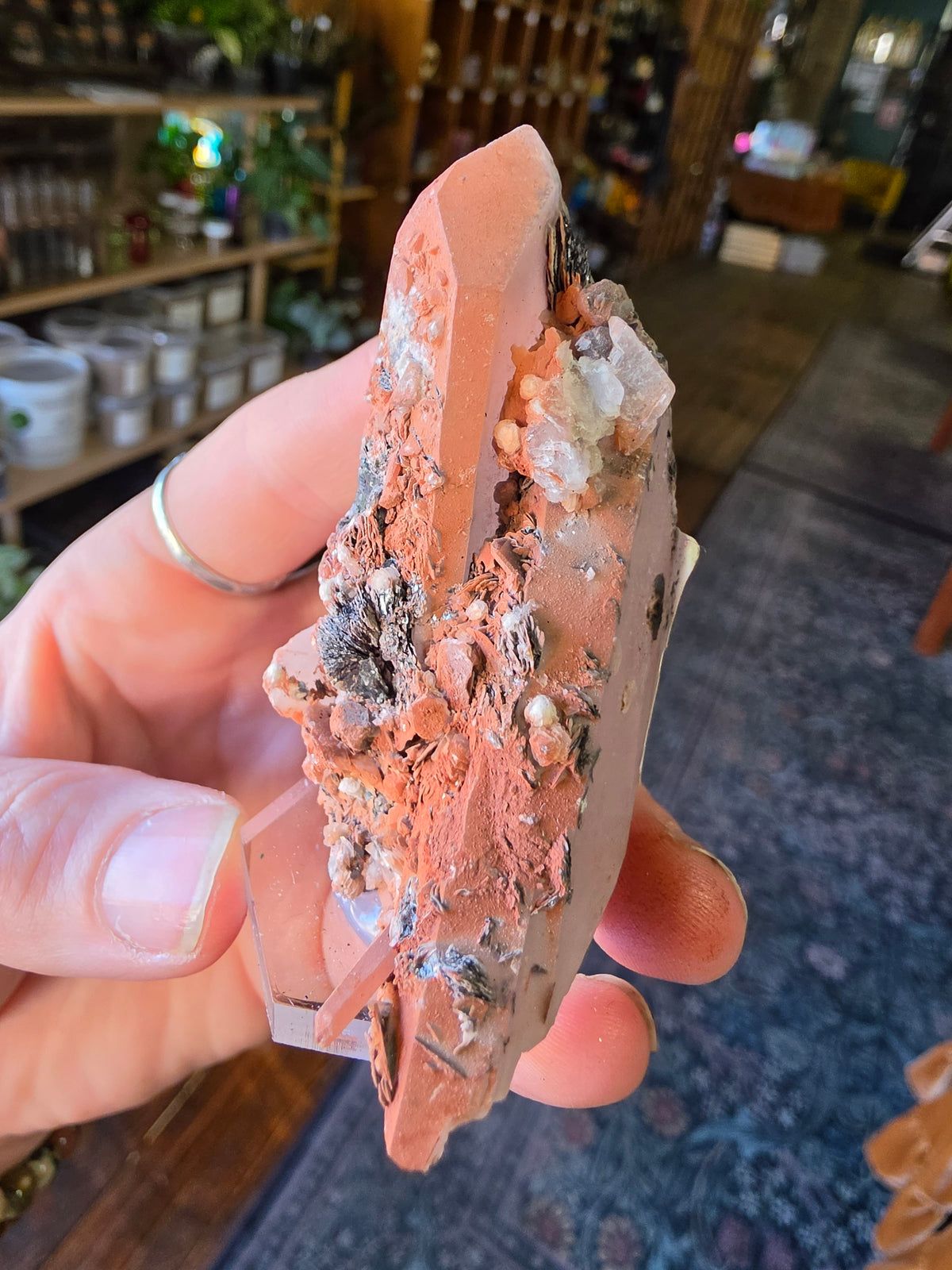 Specular Hematite on Quartz