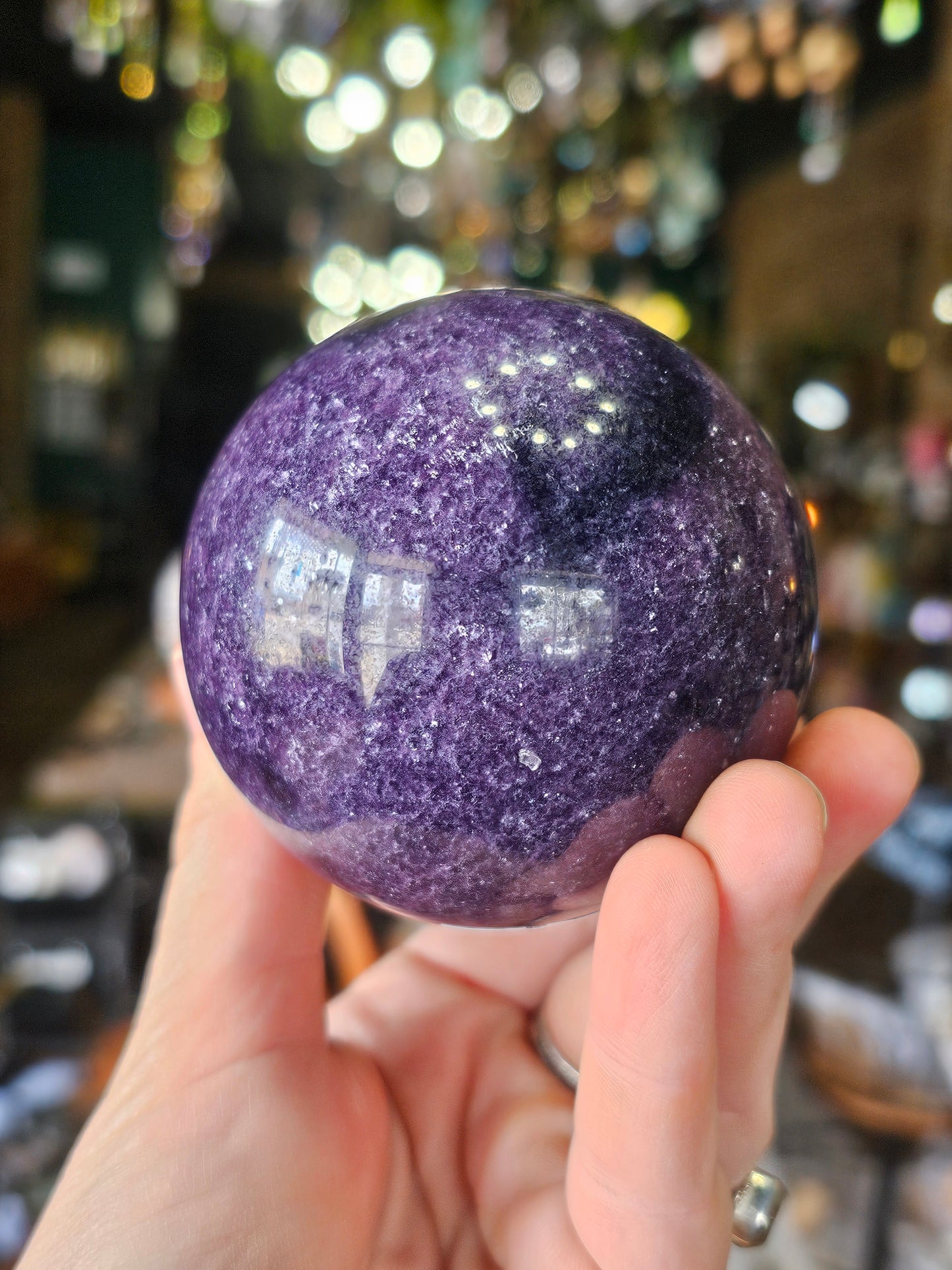 Lepidolite Sphere