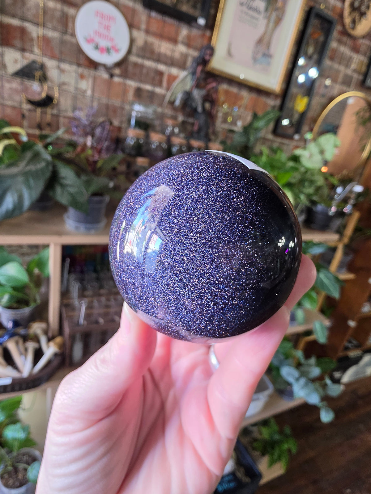 Blue Goldstone Sphere