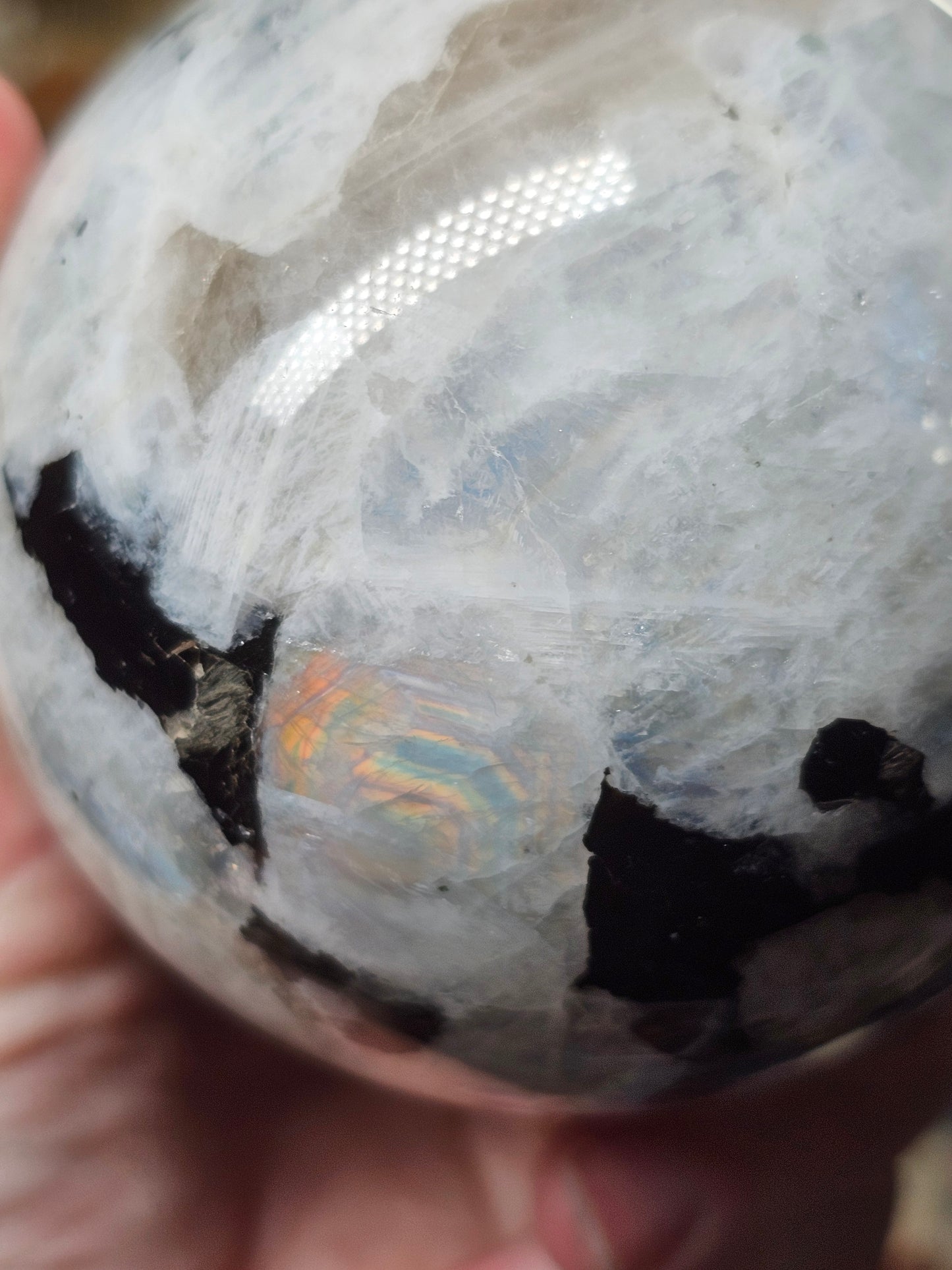 Rainbow Moonstone Sphere