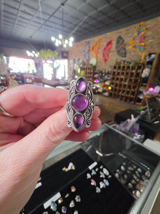 Amethyst Ring Size 8