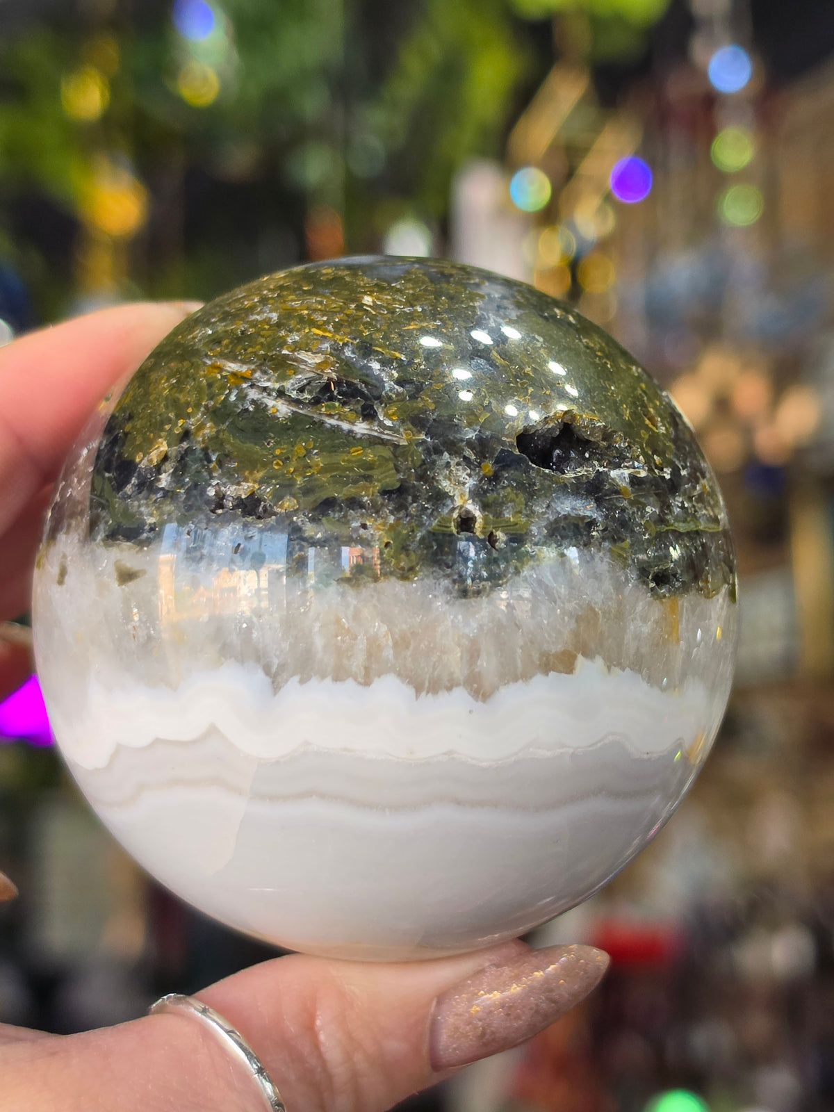 Sea Jasp- Agate Sphere