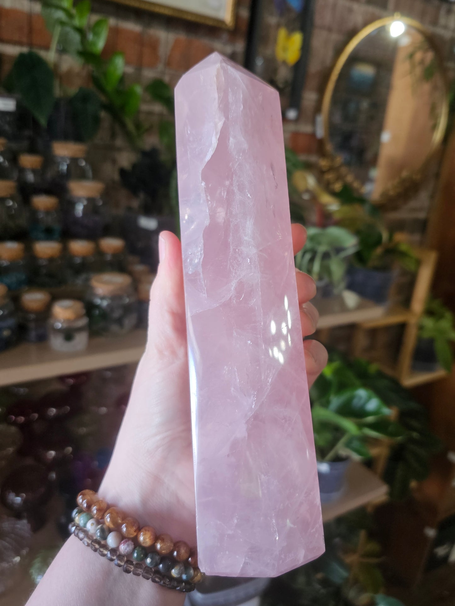 Hi Quality Rose Quartz Tower