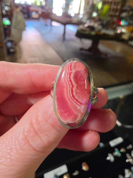 Rhodochrosite Ring Size 9
