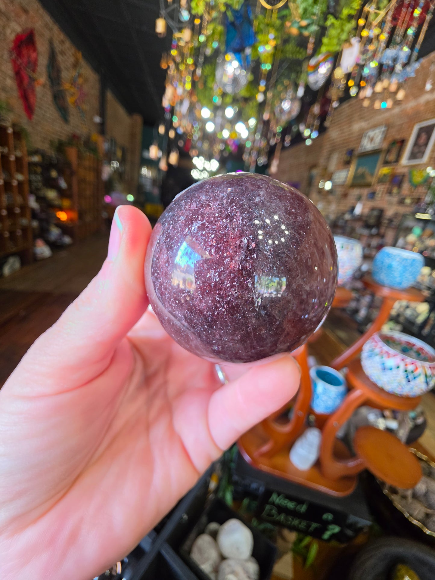 Red Adventurine Sphere ( Tanzberry Quartz)