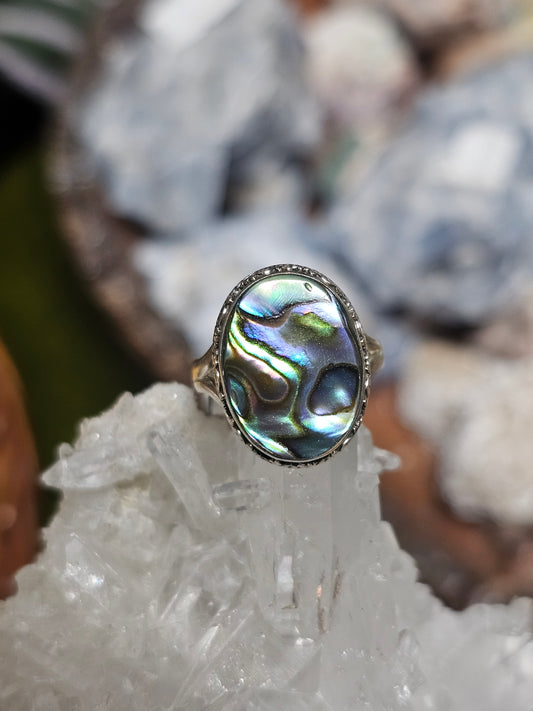 Size 6 Abalone Ring