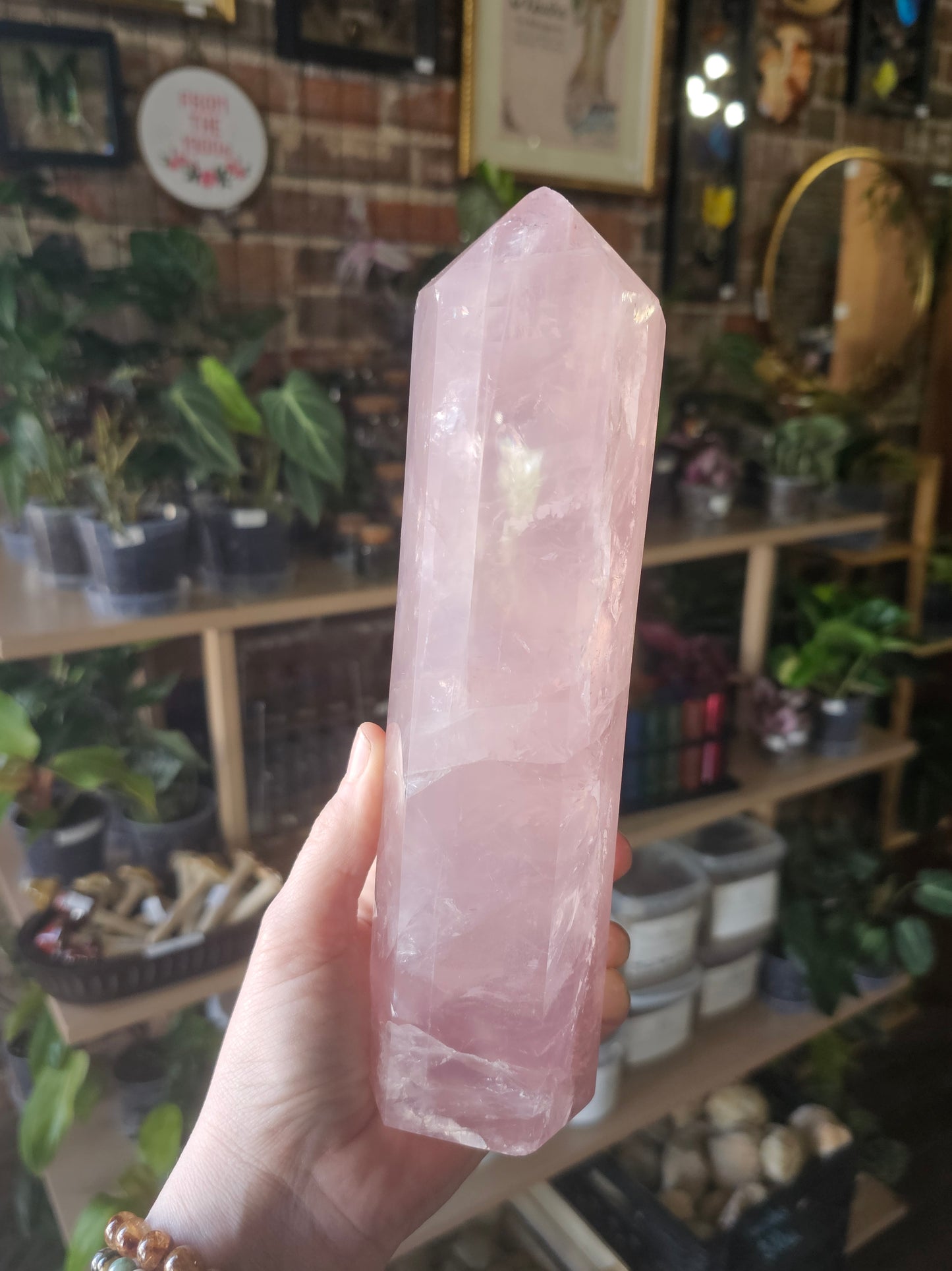 Hi Quality Rose Quartz Tower