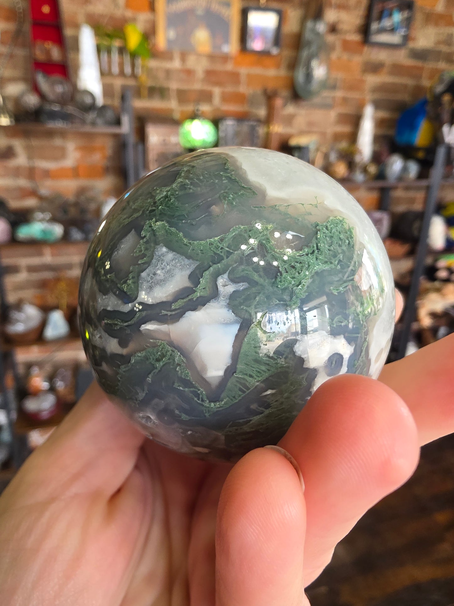 Moss Agate Sphere