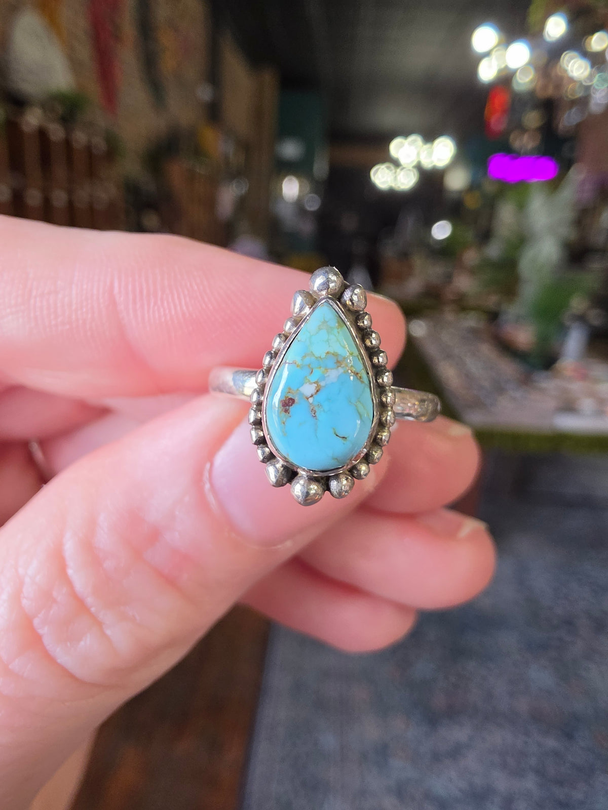 Golden Hills Turquoise Ring Size 6.5