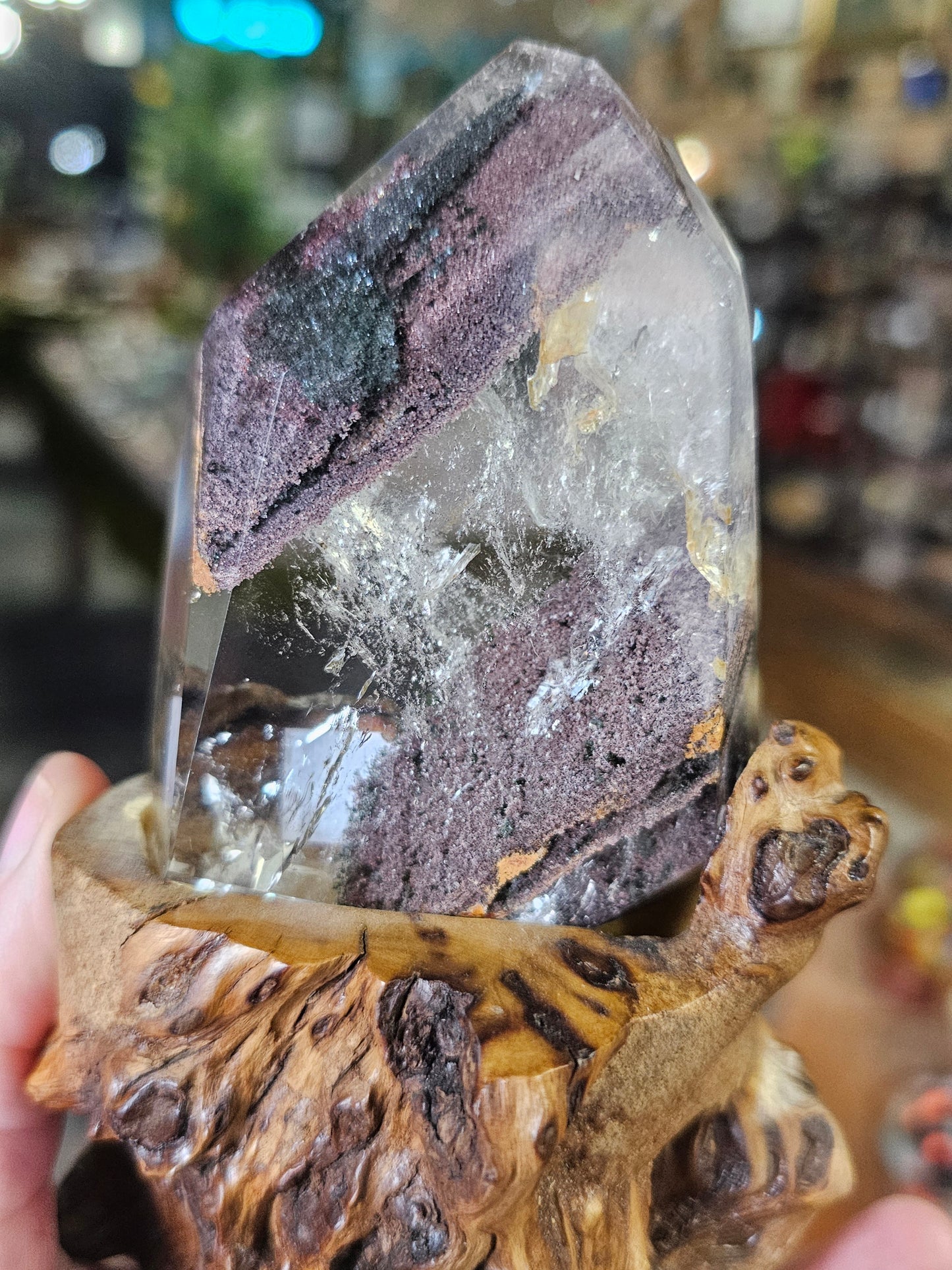 Lodolite and Chlorite in Quartz