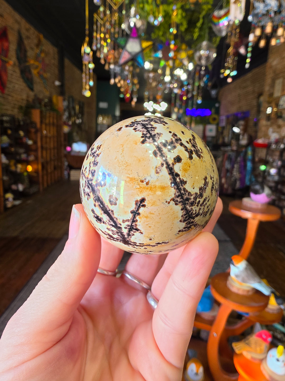 Dendritic Jasper Sphere