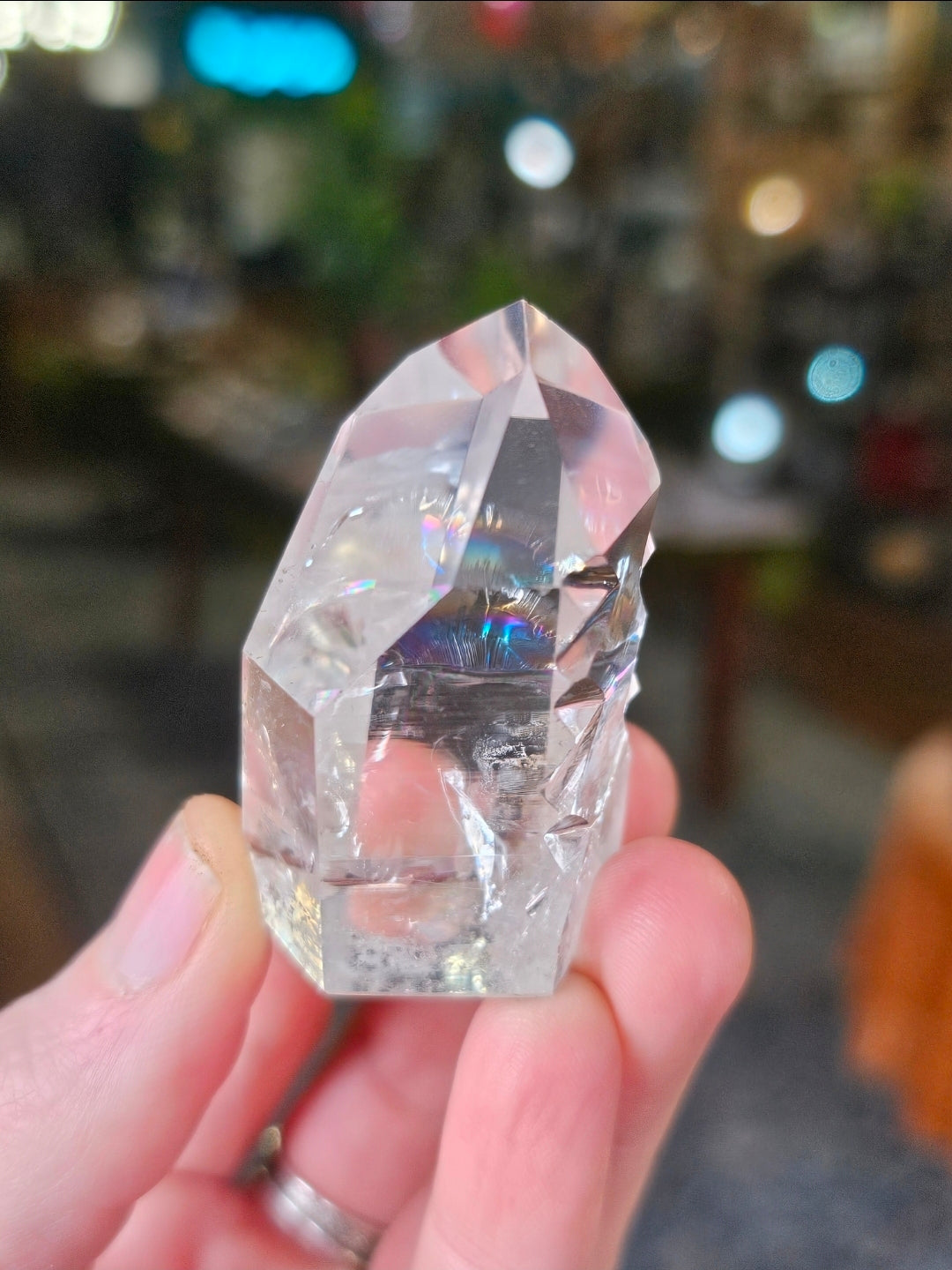 Hand Carved Lemurian Quartz Point