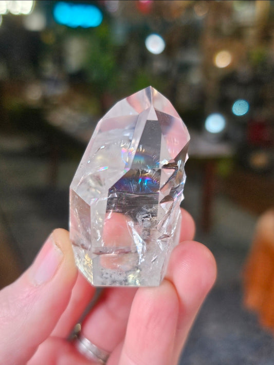 Hand Carved Lemurian Quartz Point