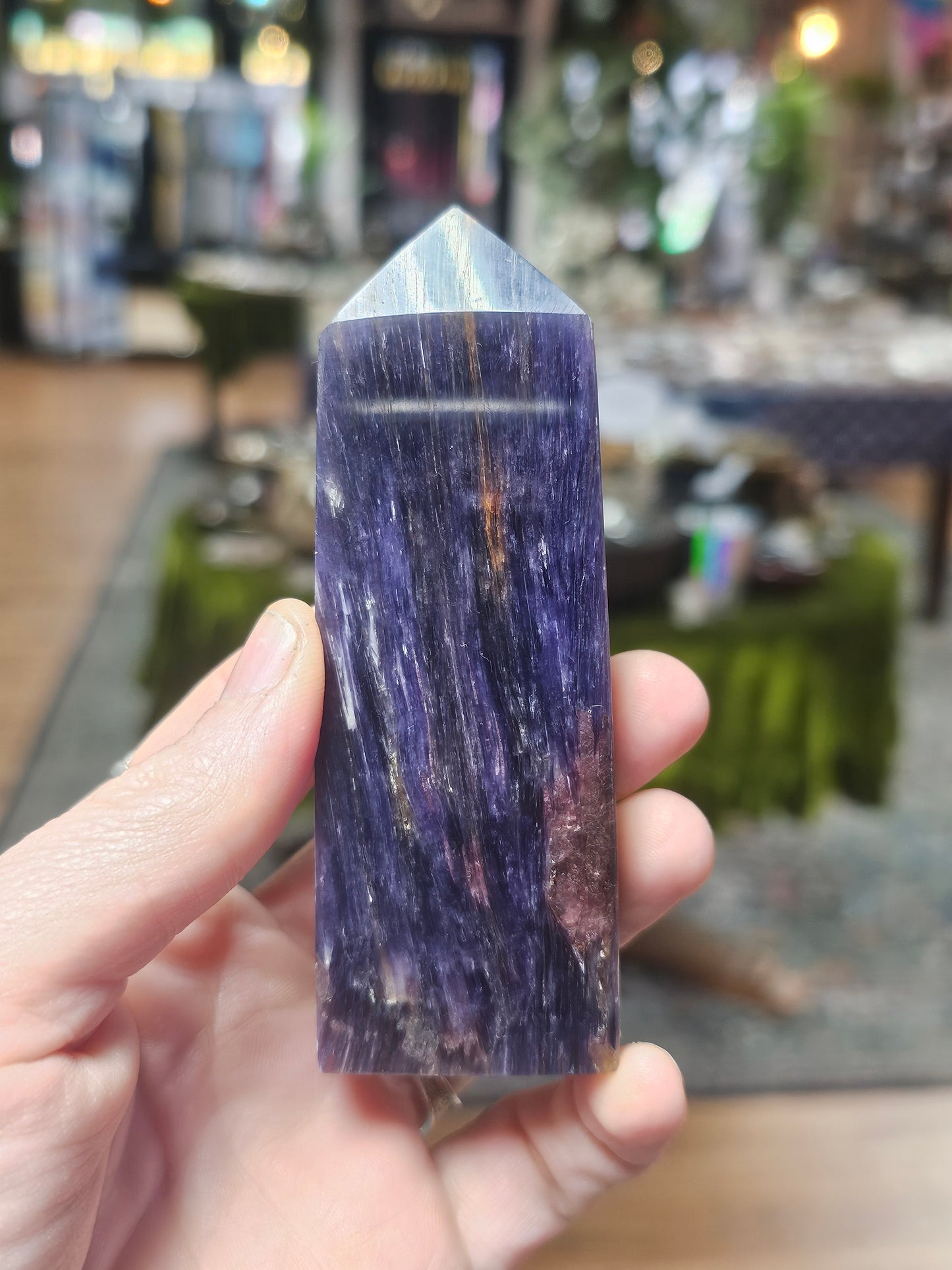 Gem Lepidolite Tower