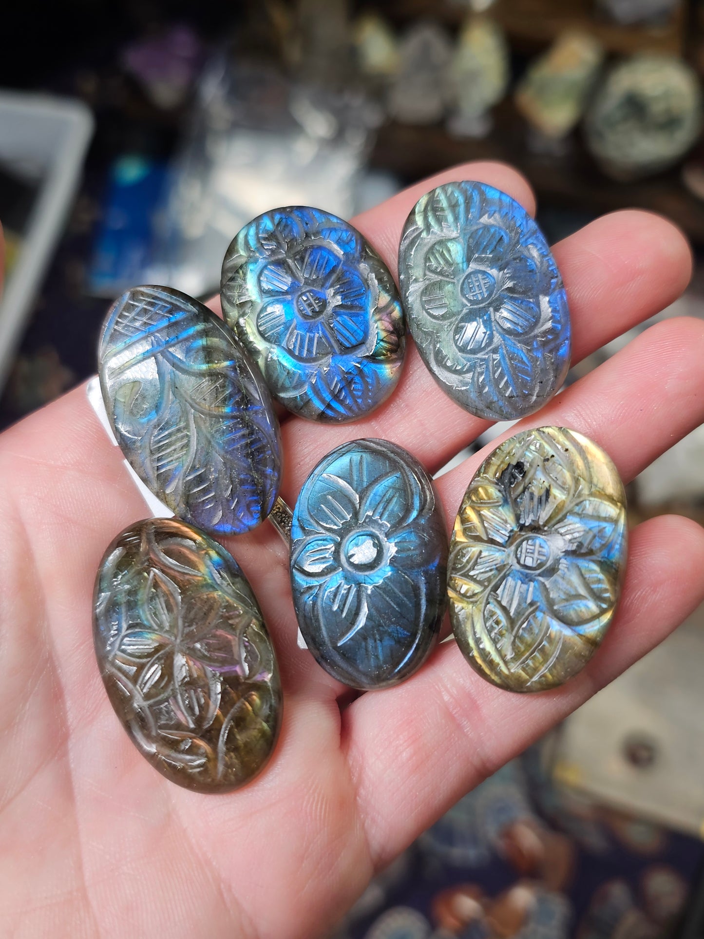 Carved Labradorite Cabochon