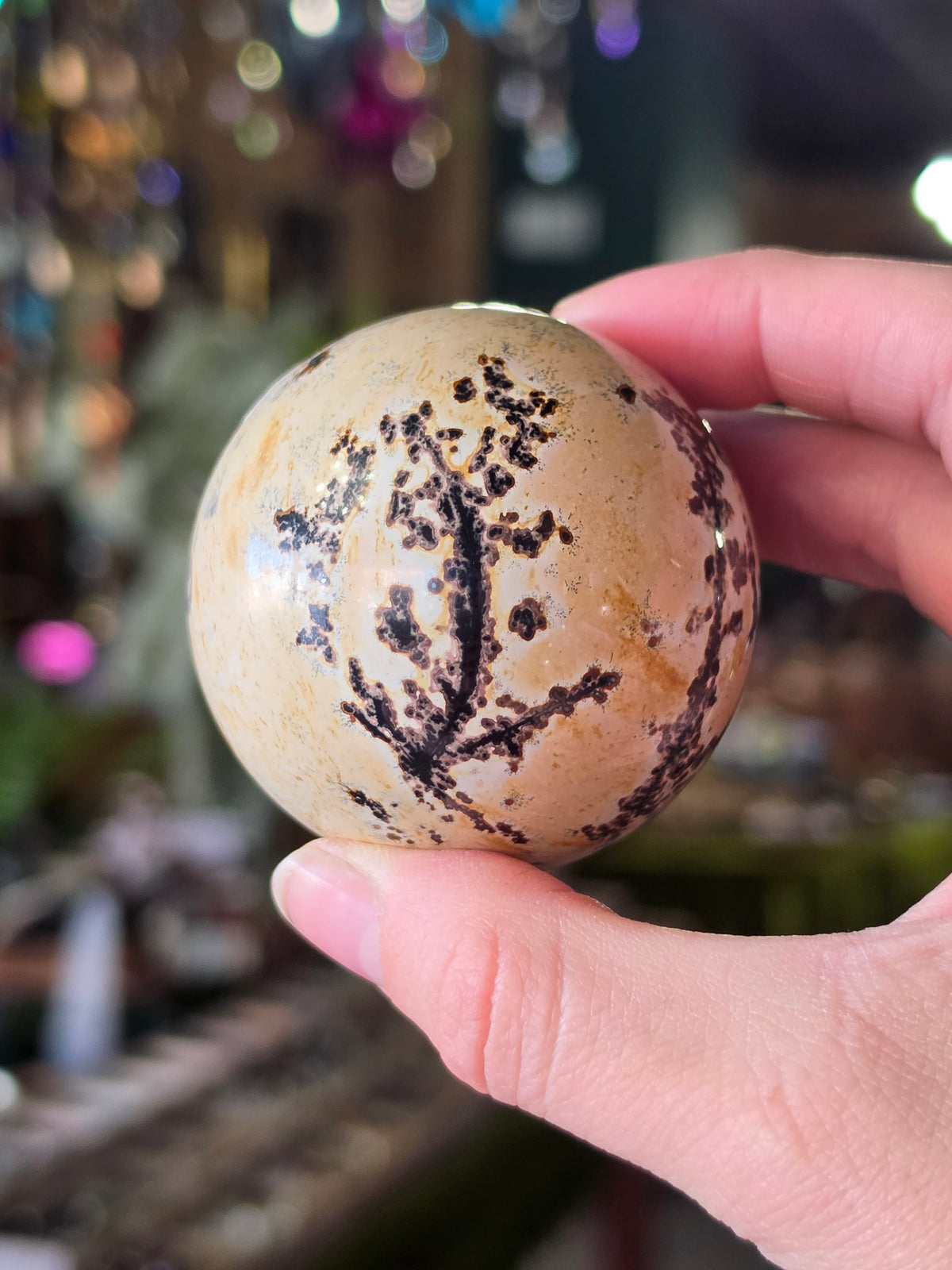 Dendritic Jasper Sphere